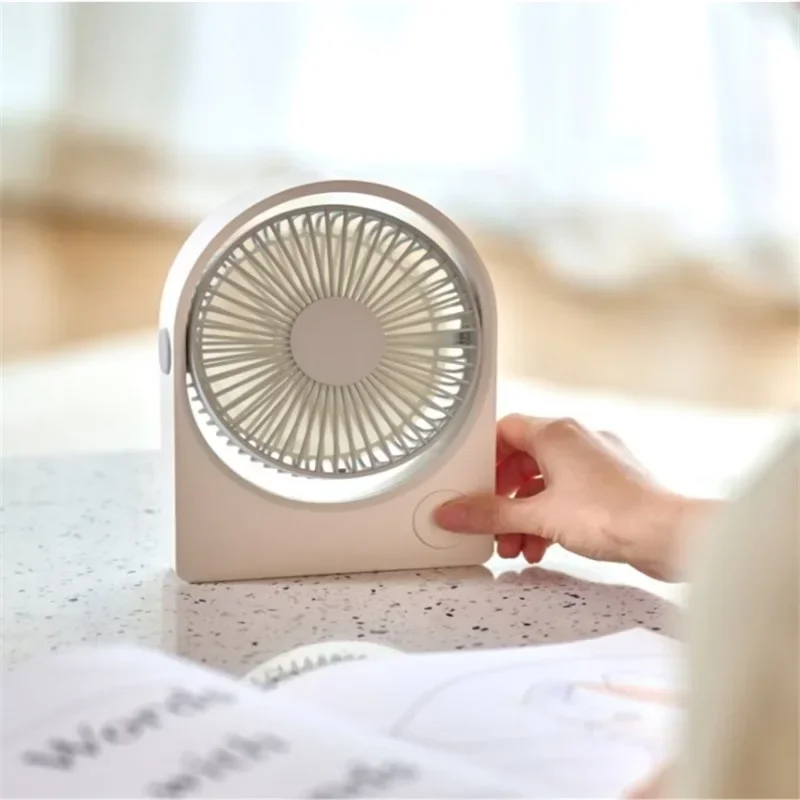 

Mini Desktop Fan Small Dormitory USB Small Fan Silent OIffice Desk Student Charging Outdoor Ultra Long Endurance Strong Cooling