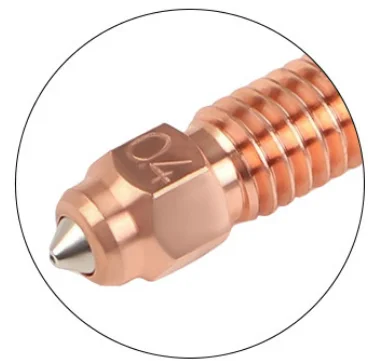 

Универсальное медно-титановое сопло премиум-класса K1C — модернизированное сопло быстрого замены 0,4 мм с высоким потоком, для Creality K1 Max/K1C/Ender-3 V3