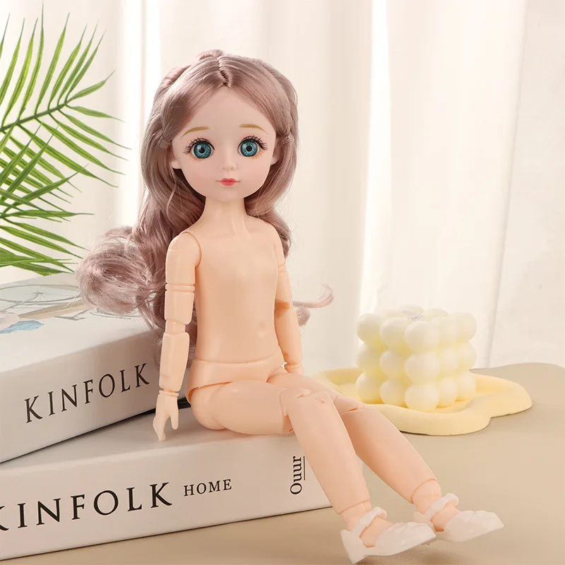 Muñeca de princesa Lolita de 30cm, juguete DIY, muñeca de vestir, 1/6 BJD, articulaciones del cuerpo, muñecas desnudas móviles, ojos de cómic 3D, cara bonita, regalo para niña