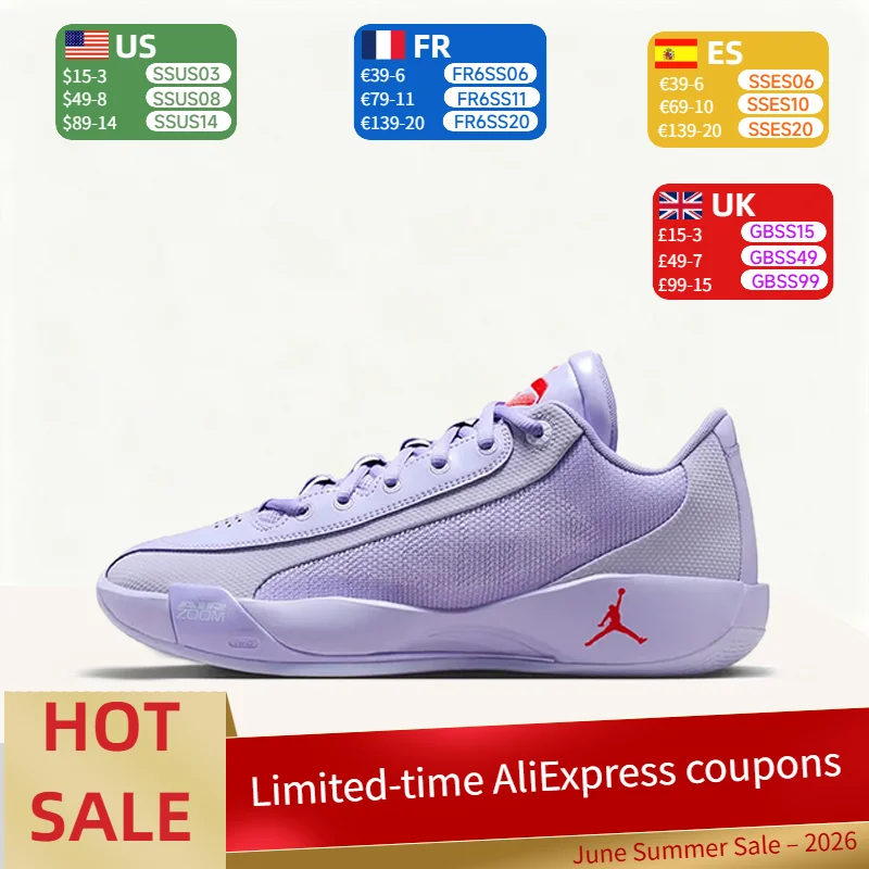 

Nike Jordan Luka.77: Breathable, Comfortable, Soft, and Durable Premium Low-Top Basketball Shoes for Men in Purple HF0819-500