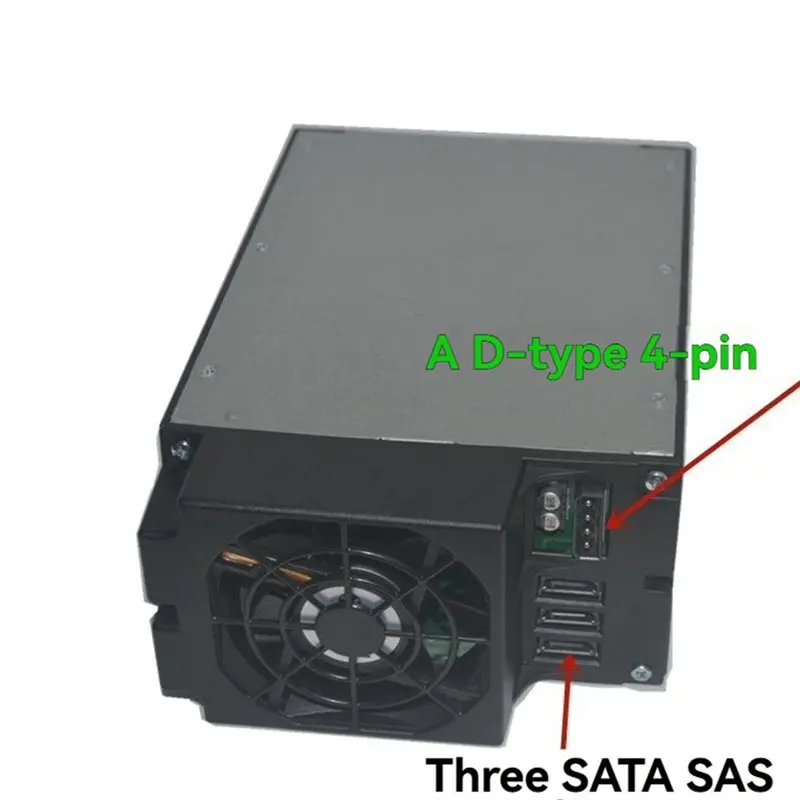 ABSQ-Expansion Chassis 2 Optical Drive Hard Disk Cage With Backplane Fan Support 3 3.5-Inch HDD Hot Swappable
