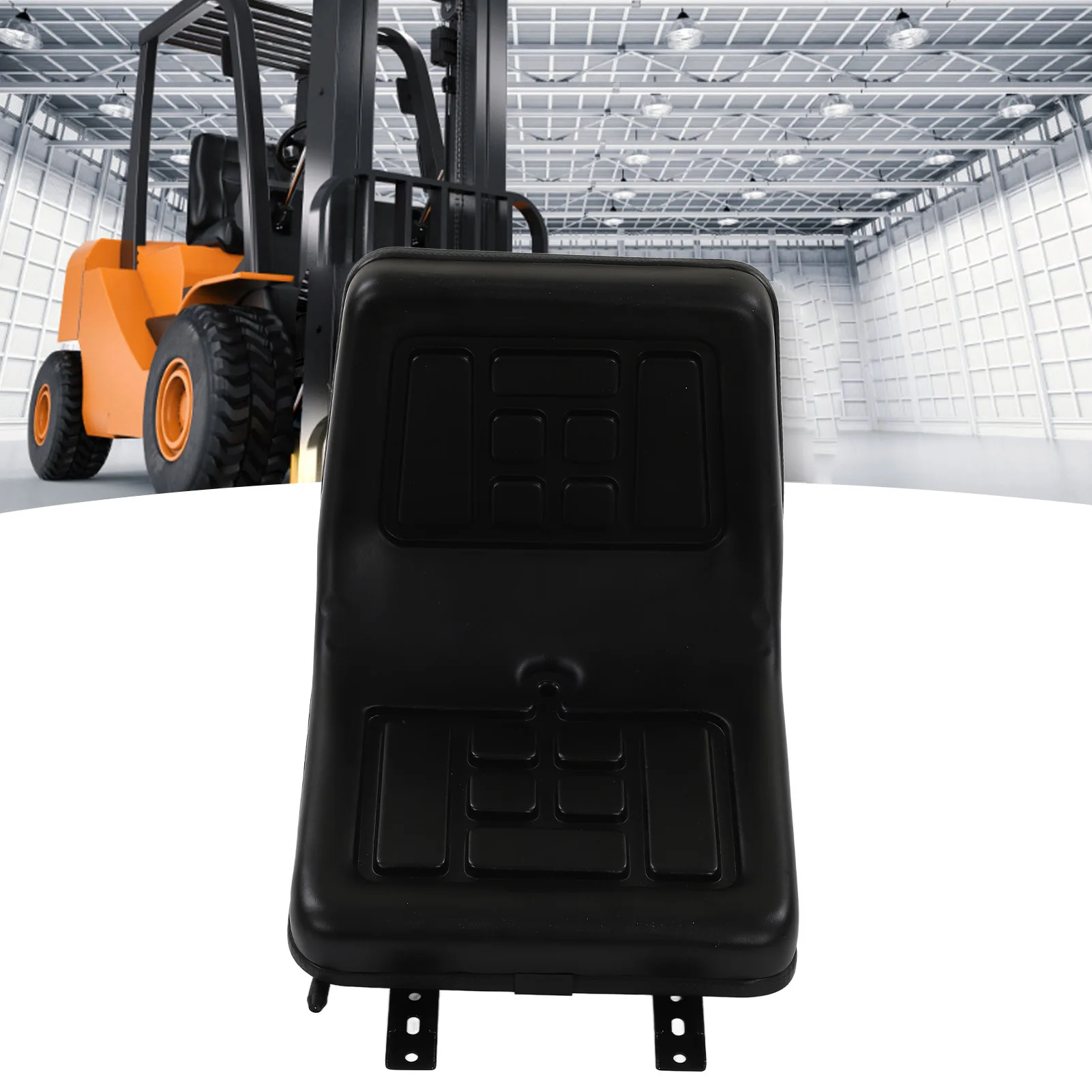 Tractor Seat Ergonomically Comfortable PU Leather Wear Resistance Sturdy Forklift Excavator Seat for Engineering Vehicle