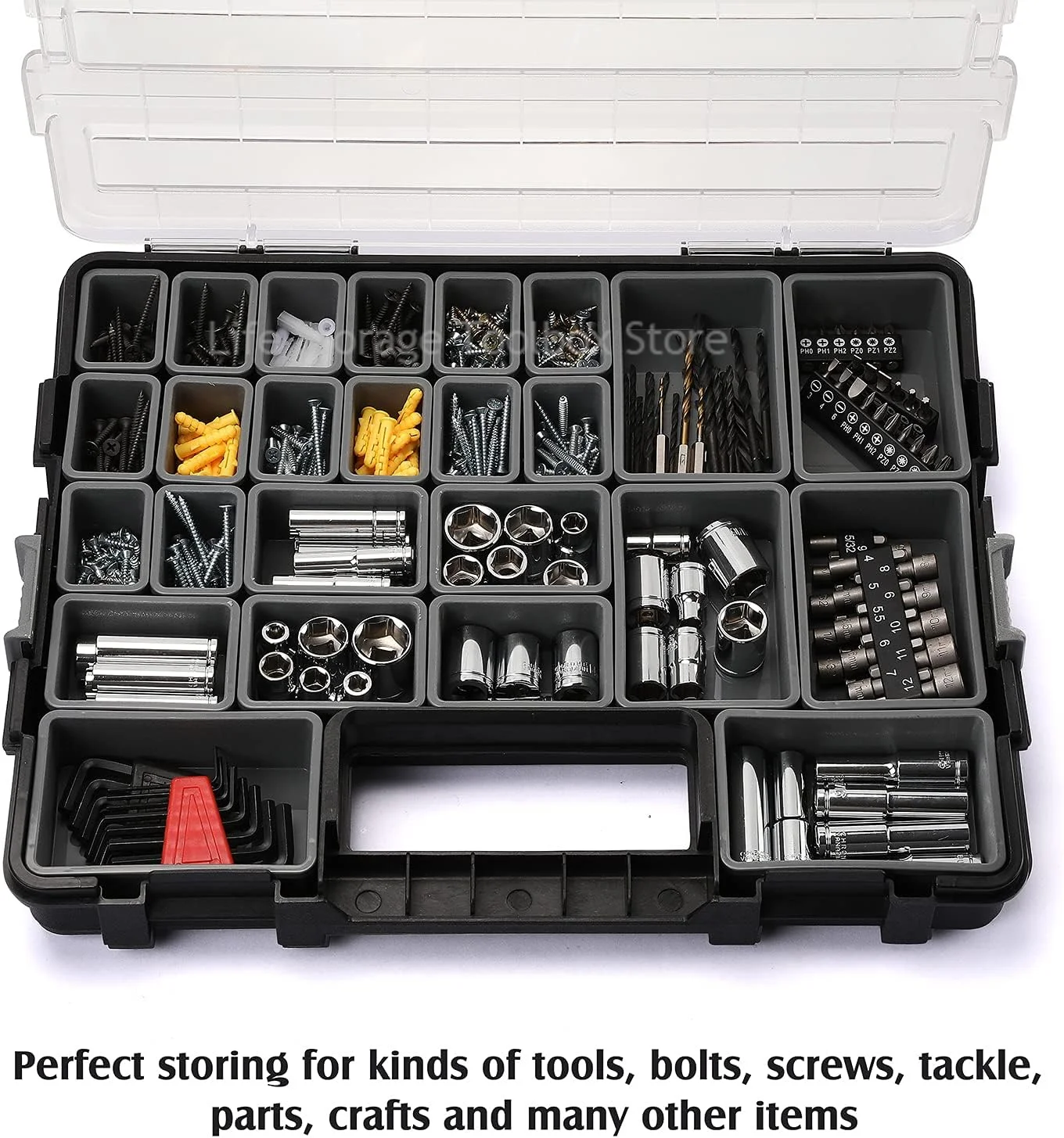 Imagem -05 - Organizador Stackable Tool Box Portable Toolbox For Mechanics Screw Storage For Parts