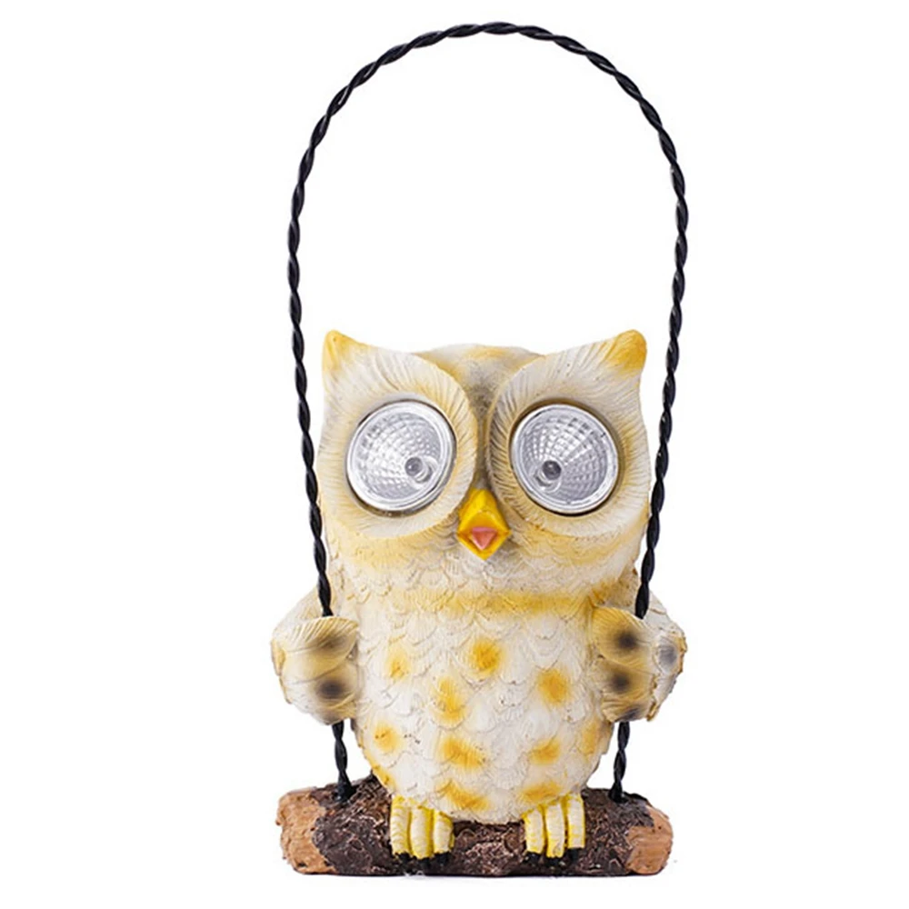 

Outdoor pendant owl garden solar light courtyard balcony creative Sculpture Figurine Nordic Room Home Decor Decoration Desk