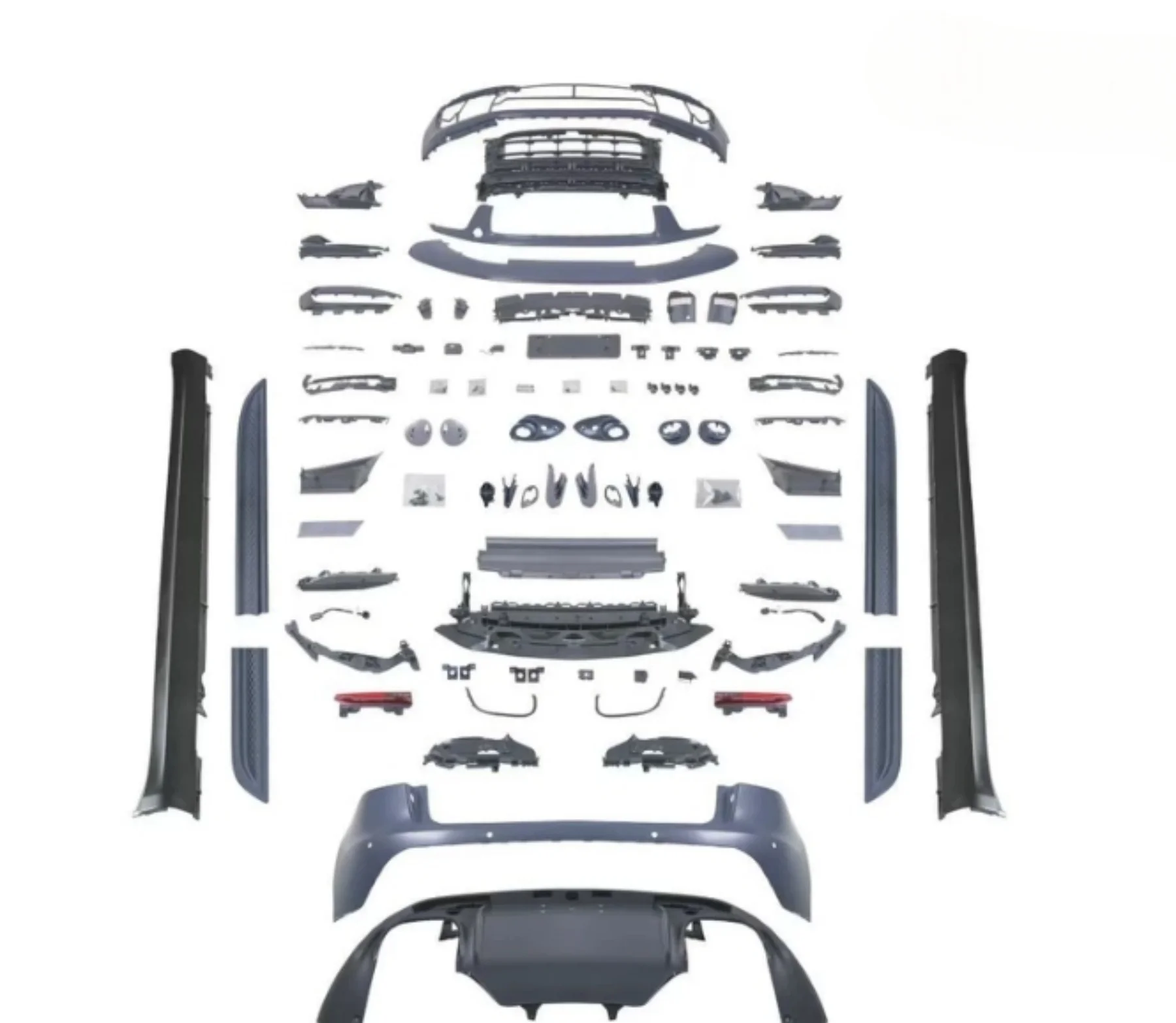 

Car Body kit Front rear bumper surround for Porsche Macan 95B. 3 14-23 side skirts grille