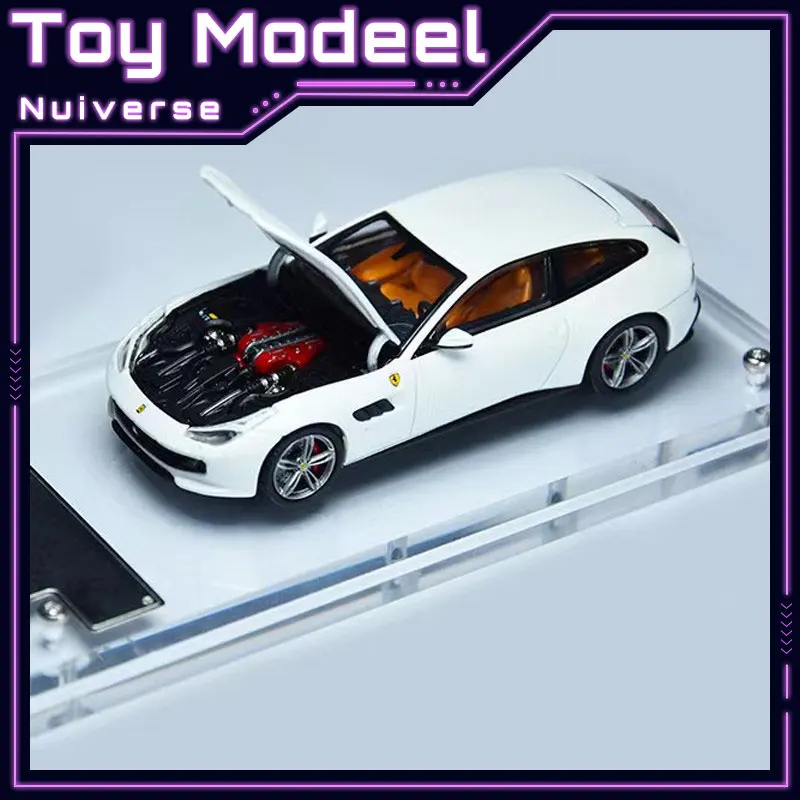 PK 1:64 Limited Ferrari GTC4 Lusso Premium Shooting Brake Diecast Alloy Simulation Car Model Collectible Ornament Perfect Gift