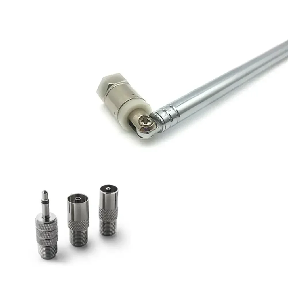 Телескопический DAB FM-радио антенный адаптер Hi-Fi AV-приемник Мини-система Воздушная антенна Длина 750 мм 7 секций Универсальный