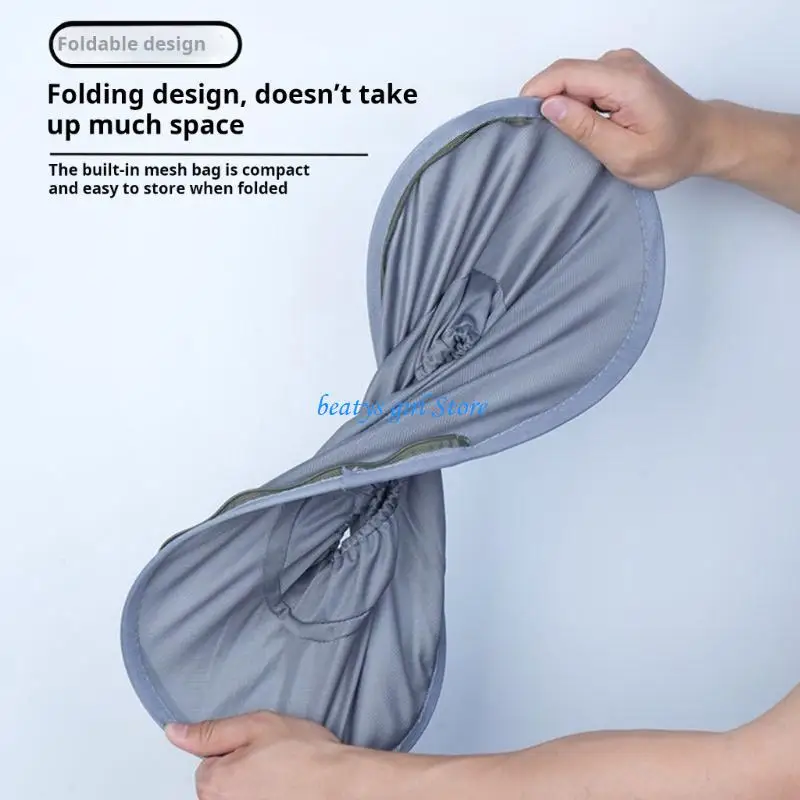C7AB 2Pcs Construction Helmet Sun Cover Shade With Ventilation Holes