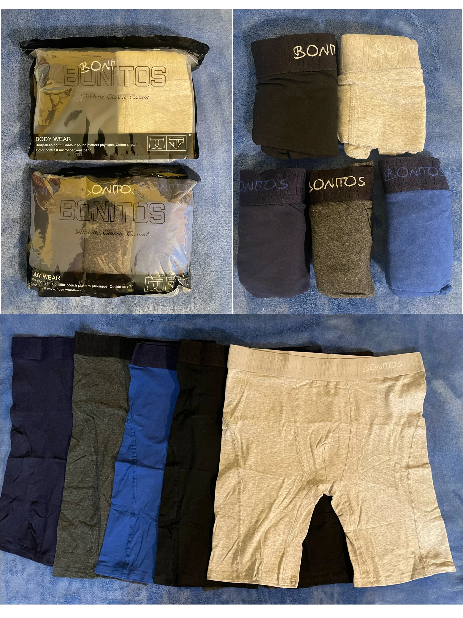 العلامة التجارية 5 قطعة مجموعة طويلة الملاكم الرجال الملابس الداخلية ملابس داخلية قطنية طويلة الساق سراويل داخلية للرجال مجموعة مثير السراويل أوم حزمة فاخرة