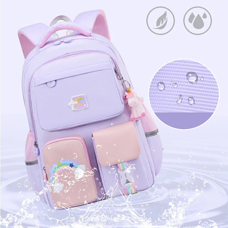 School Backpacks Girls Bookbag Lightweight Durable Backpack for Elementary