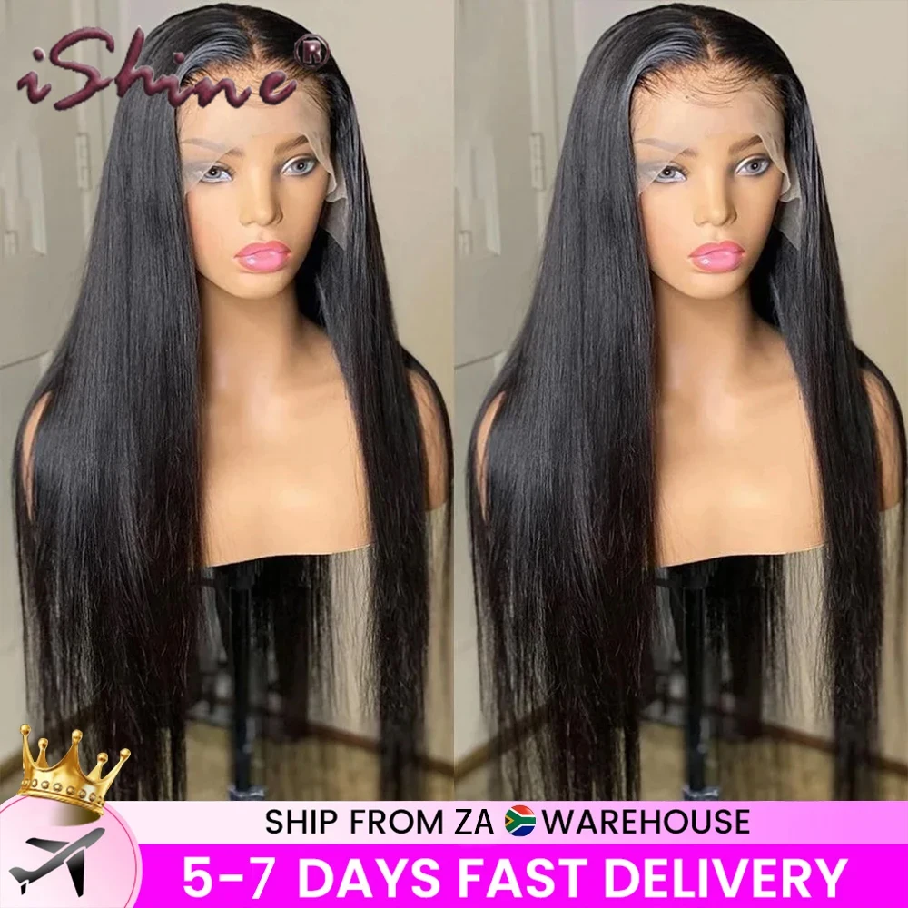 28 inches Human Hair Lace Front Wigs Straight 13x4 Transparent Lace Front Wigs Pre Plucked Frontal Lace Wig Human Hair for Women