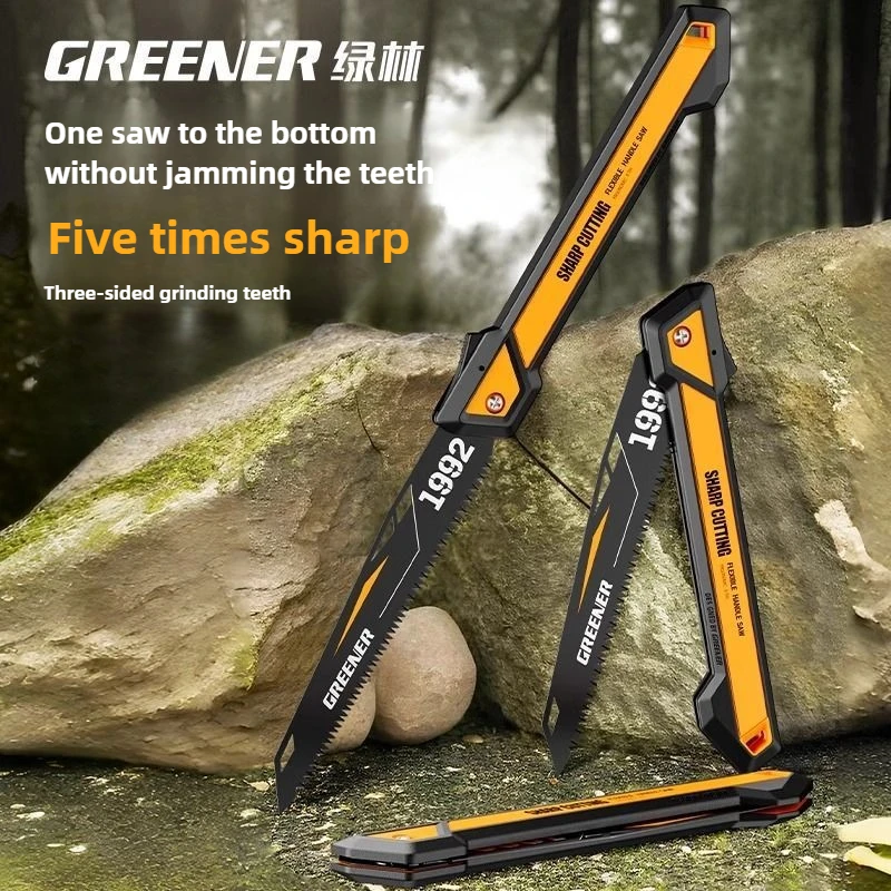 High Quality Manganese Steel Folding Hand Saw for Household Use and Outdoor Wood Sawing Perfect for Hand-Held Manual Operation