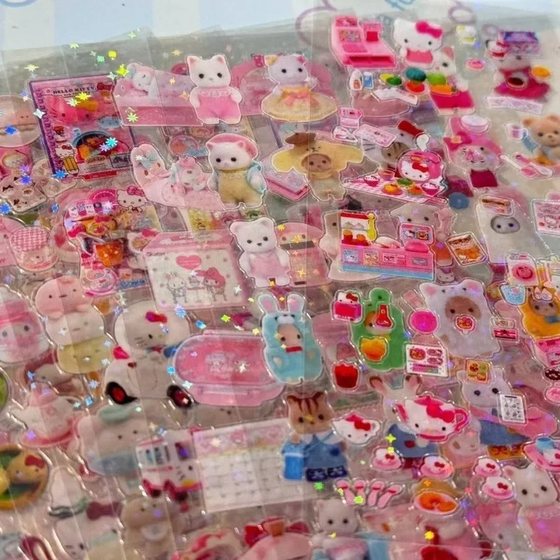 

Древние двойные прозрачные режущие пленки, лазерные наклейки, стиль, высокий косметический материал, буклет для коллажа, милые декоративные наклейки