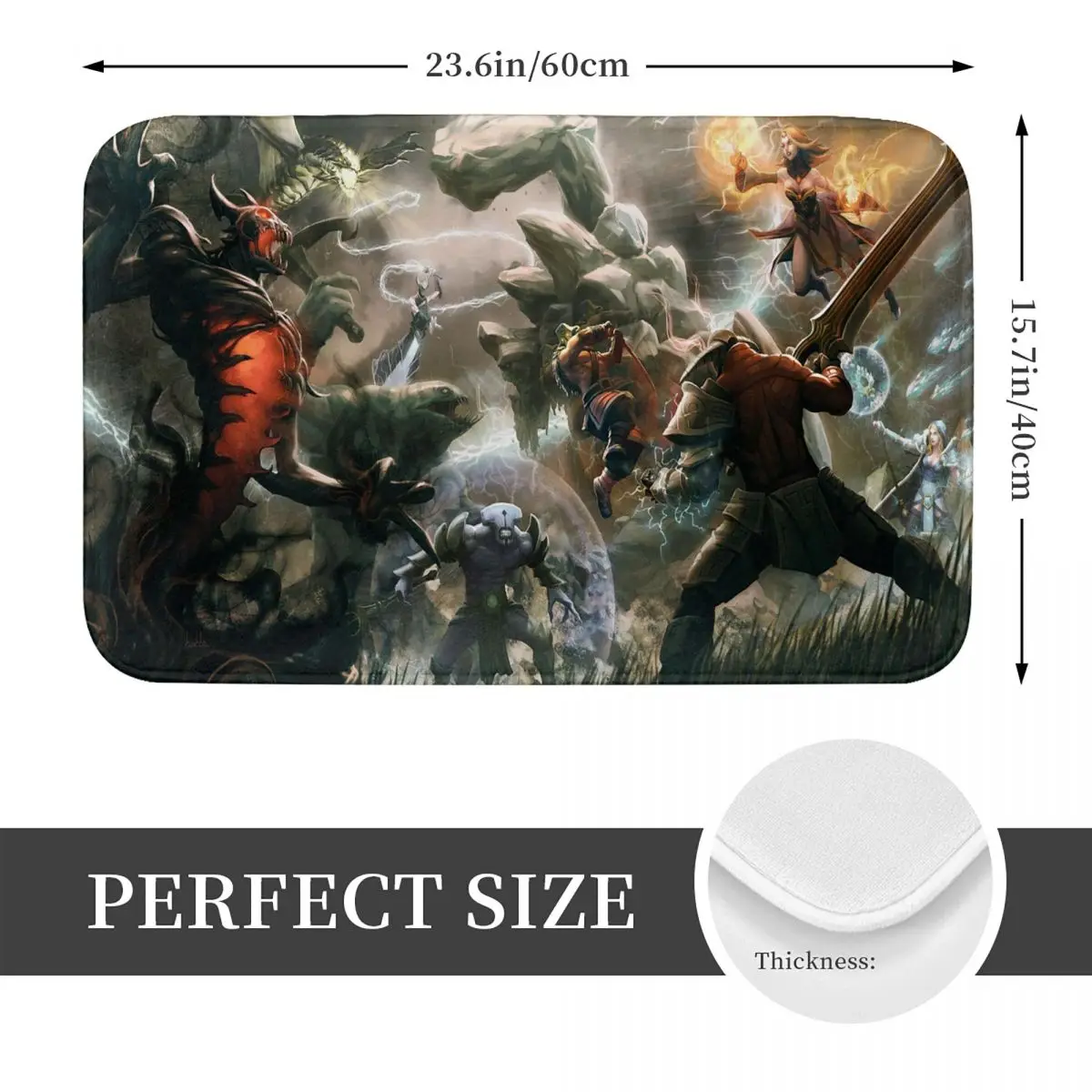 Dota 2 13 Doormat Kitchen Entrance Home Floor Mat Anti-slip Carpet Rug for Balcony Footpad Mats