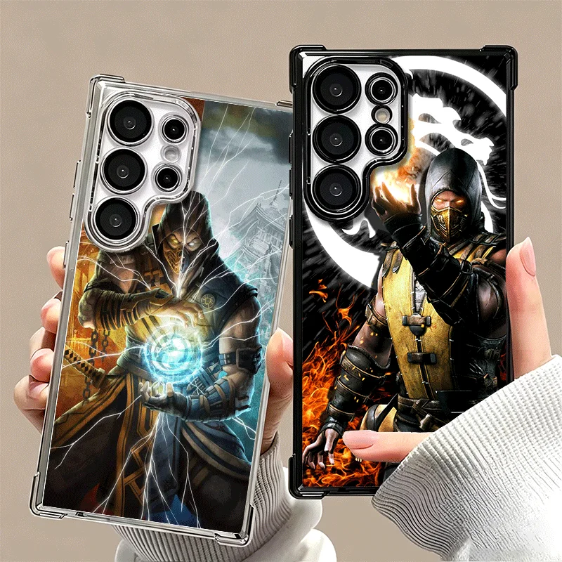 Mortal Kombat Game Soft Phone Case For Samsung Galaxy S26 Ultra S25 Edge S24 FE S23 Plus S22 S21 + S20 Plating Anti-Fall Fundas