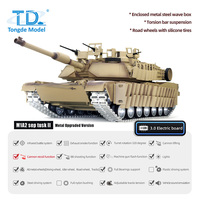 TD 1/16 RTR Military RC Tank Abrams M1A2 SEP TUSK II Ugrade Metal Driving Road Wheel Radio Control IR BB Tanks Model TH23306