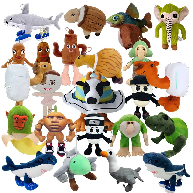 نمط جديد Tralalero Tralala أفخم Tengtung الإيطالية Brainrot Al Tralalero Tralala أفخم الدمى محشوة مخدة ناعمة ألعاب مخصصة