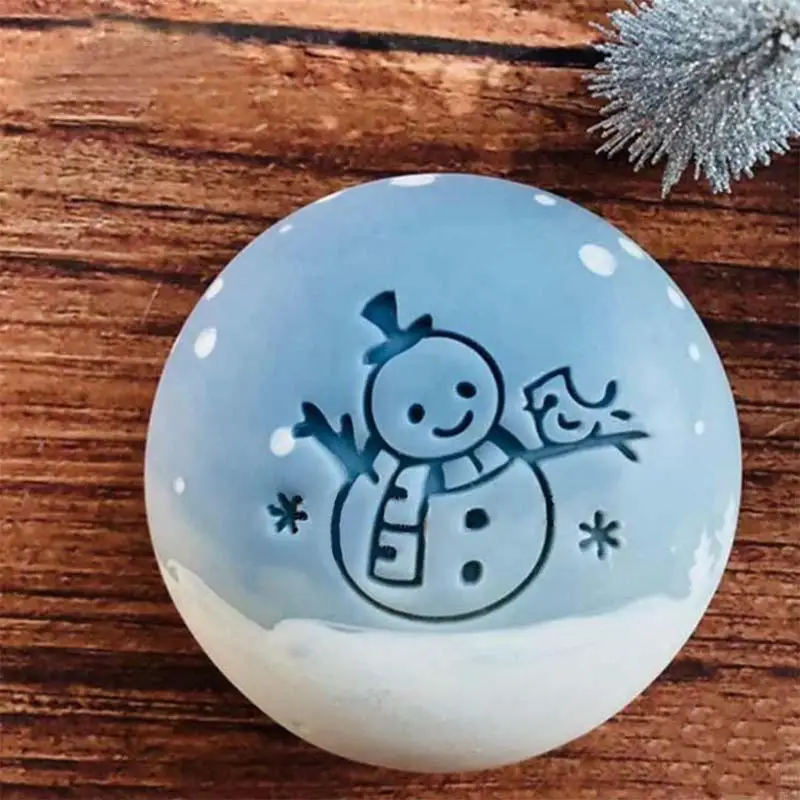 97BA لطيف الصابون اليدوية ختم حفلات عيد الميلاد بطاقة دعوة صنع الملحقات DIY بها بنفسك #5