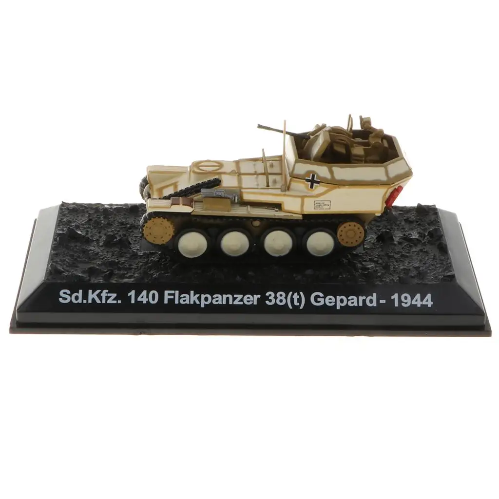 Diecast 1:72 Sd.Kfz.140 Flakpanzer 38(t) Gepard-1944 WWII Tank Toy