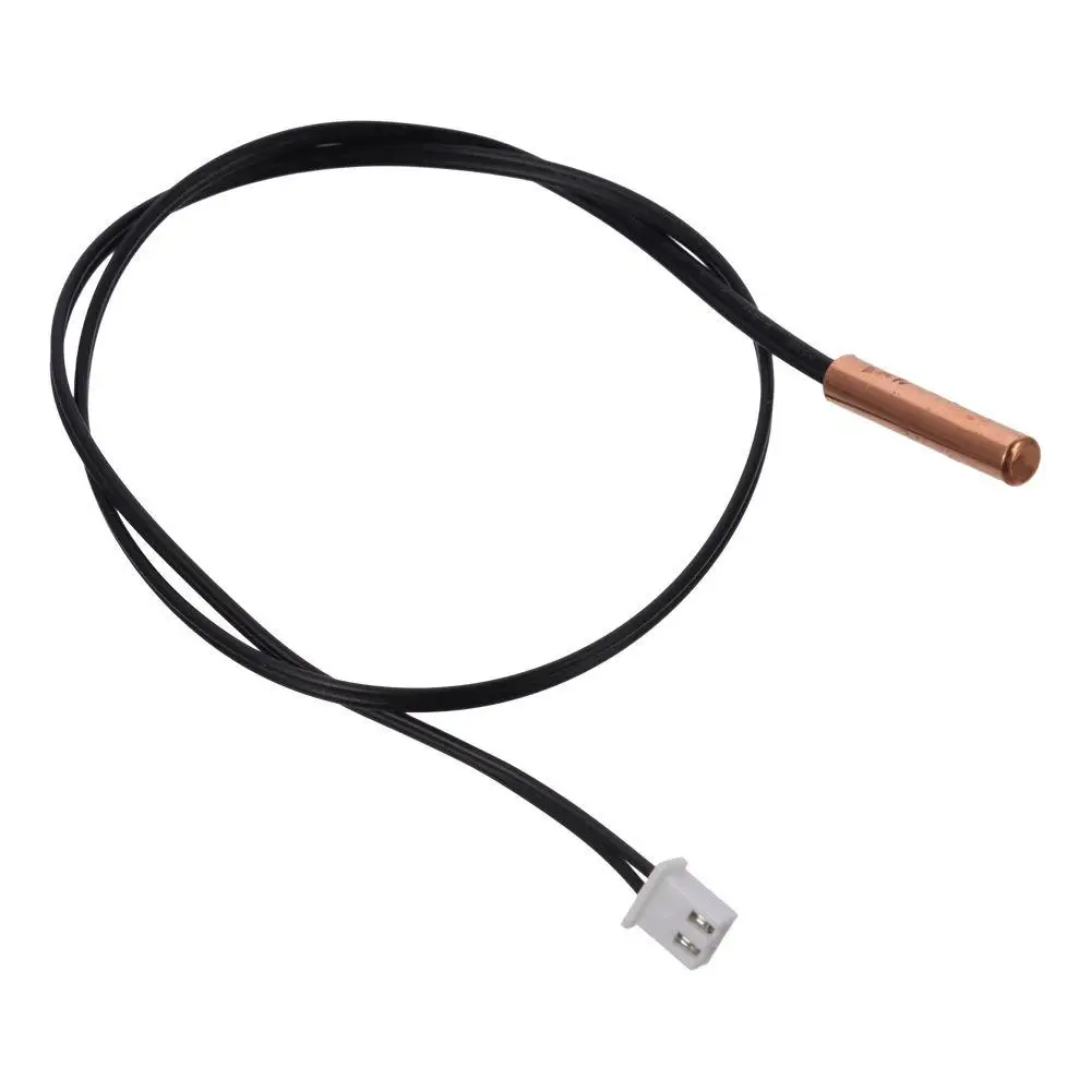 

5 Pcs Waterproof Copper 10K NTC Thermistor Probe 40cm /15.7inch Black Sensitive Temperature Sensor Kit 10K for Air Conditioner