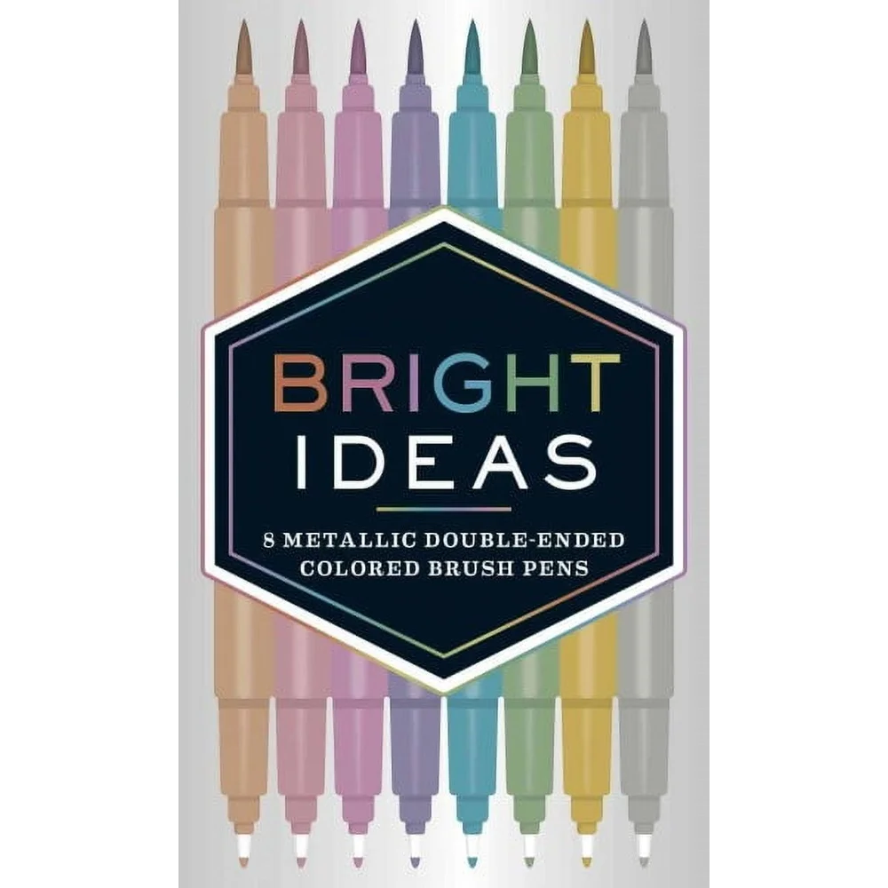 

Двусторонние ручки с металлической кистью, 8 шт., товары для творчества, каллиграфия, рисунок, скрапбукинг, сделай сам, ремесленные проекты