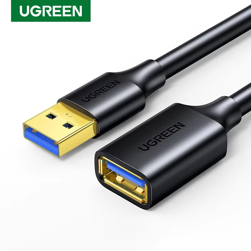 UGREEN USB Extender, USB 3.0 Male to Female Extension Cable Gold-plated Port High Speed Data Transfer Compatible with  cam