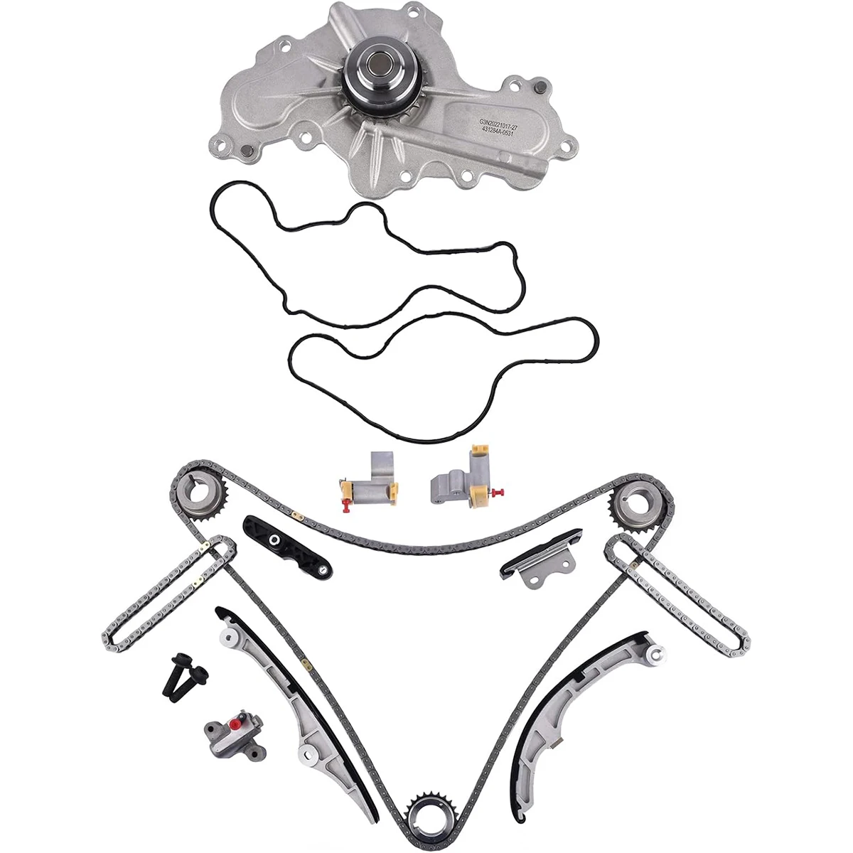 Kit catena di distribuzione GMB sostituzione pompa acqua per Ford Explorer Flex Taurus 3.5L 2013-2019 7T4Z6268CA 7T4Z6K254AA 7T4Z6K254BA