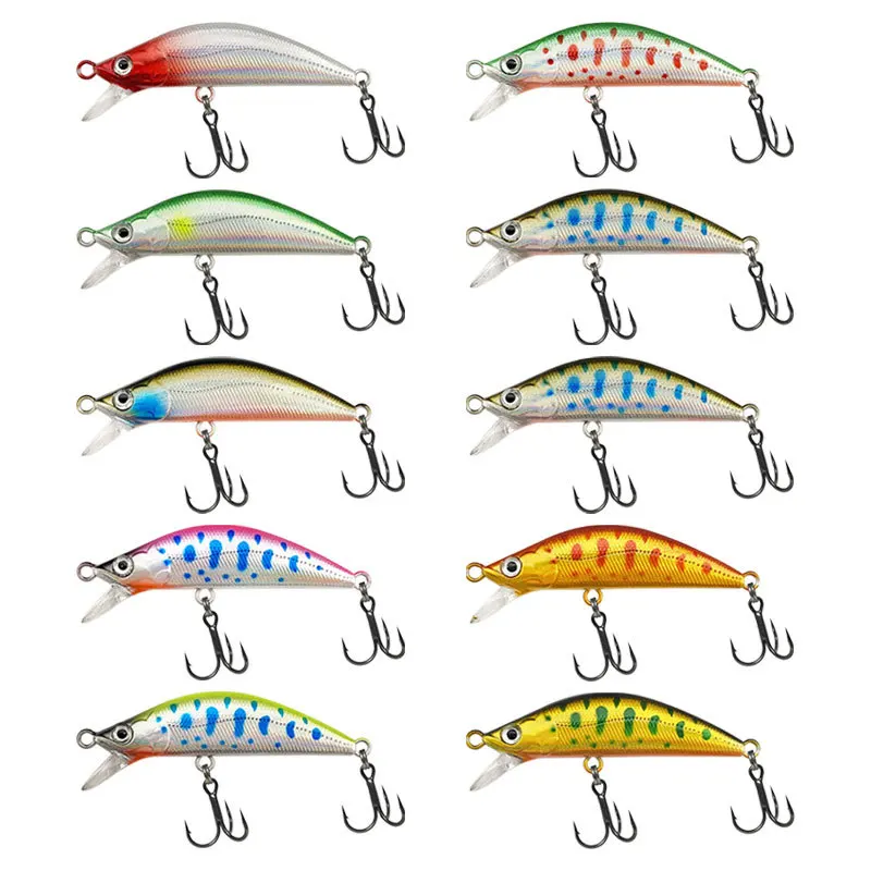 Japanese Design Pesca Wobbling Fishing Lure 56mm 5g Sinking Minnow Isca Artificial Baits For Bass Perch Pike Trout