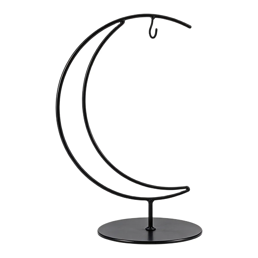 Space Efficient Moon Silhouette Frame for Plant Holders and Decorative Installations with Scratch Resistant Coating