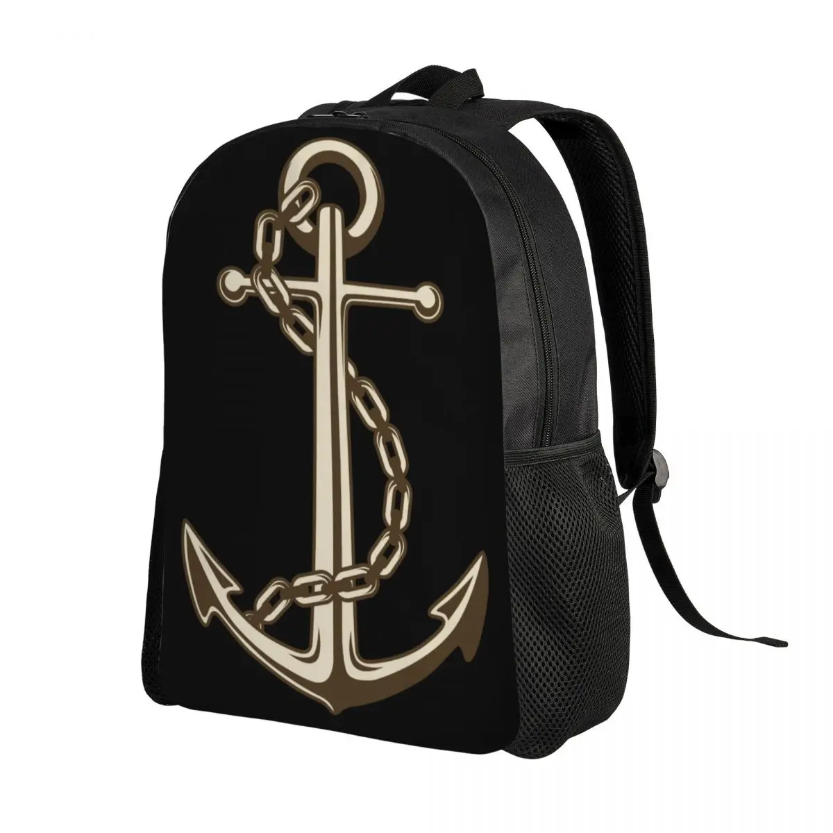 Anchor Travel Backpack Men Women School Computer Bookbag Nautical Sailor College Student Daypack Bags