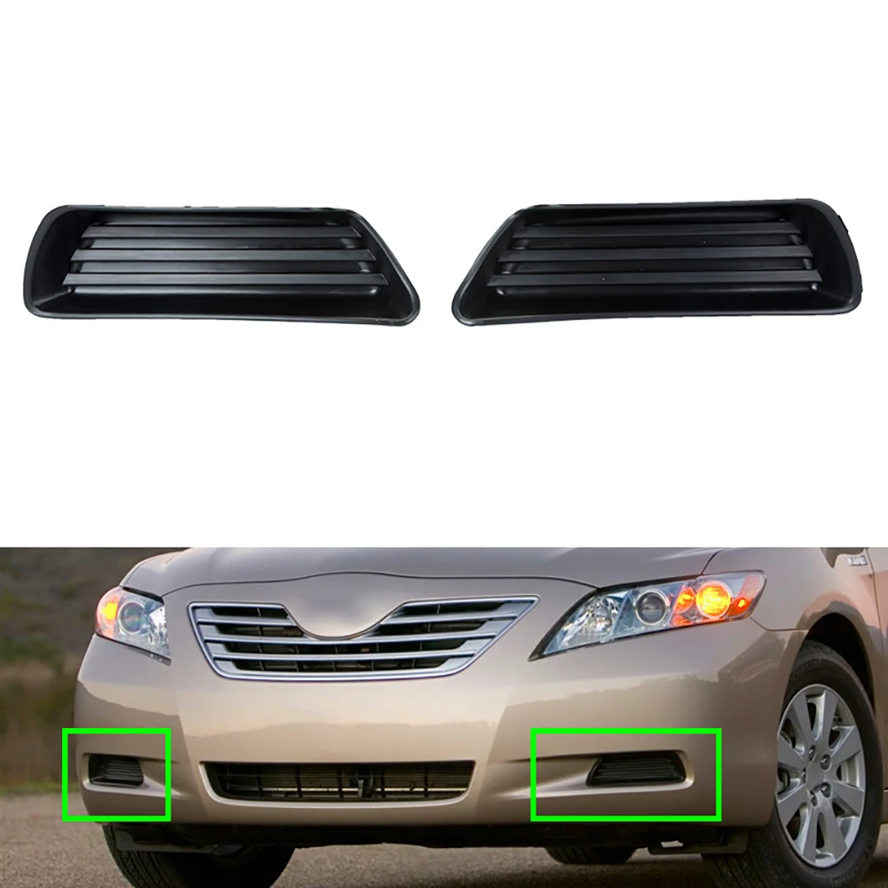 

5212706050 5212806050 For TOYOTA CAMRY 2007 2008 2009 2pcs Front Fog Light Covers Without Fog Light