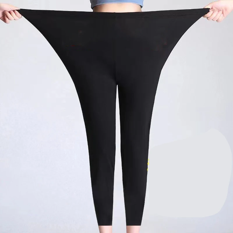 

Five seven nine point Leggings modal cotton Leggings thin style inside and outside wear elastic large size high waist safety pan