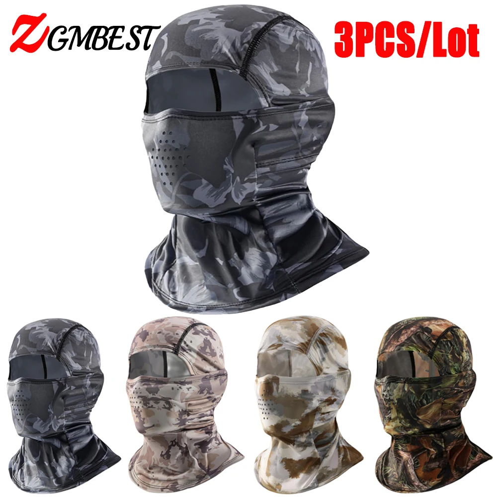 

3 шт., унисекс, Балаклава, маска для лица, УФ-защита, охлаждающие гетры для шеи, ветрозащитный мотоциклетный шарф с капюшоном для пеших прогулок, езды на велосипеде, для мужчин и женщин