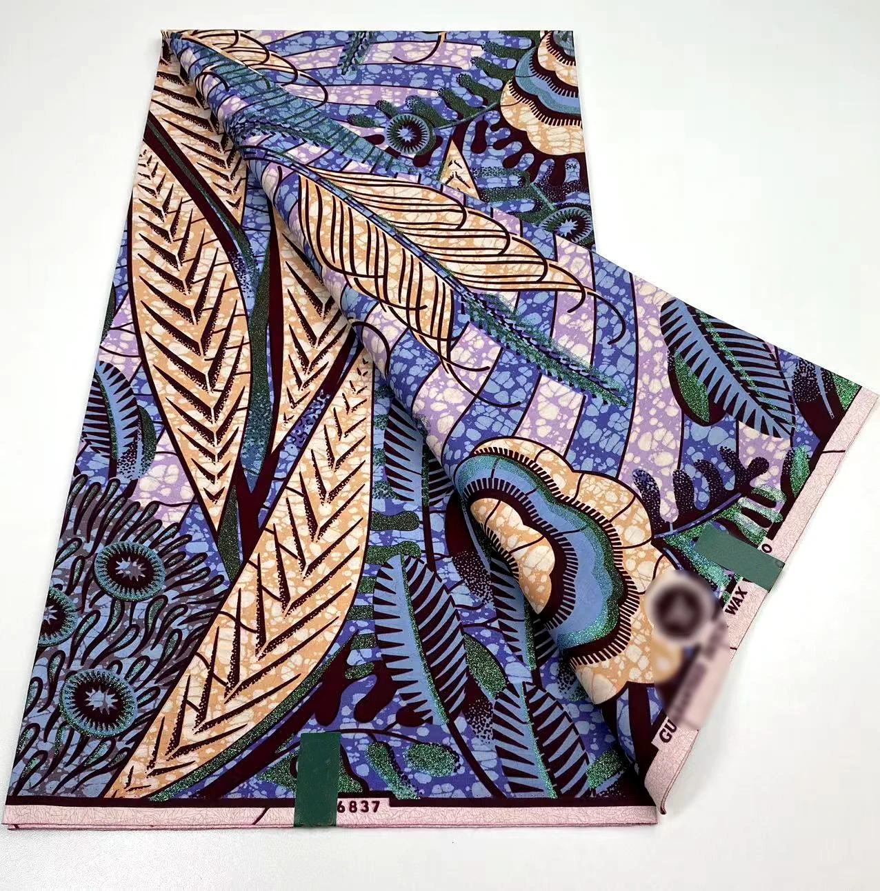 

100% хлопок, мягкая гарантированная настоящая африканская ткань с восковым принтом, стиль Ганы, Анкара, восковая ткань Pagne, нигерийская восковая ткань