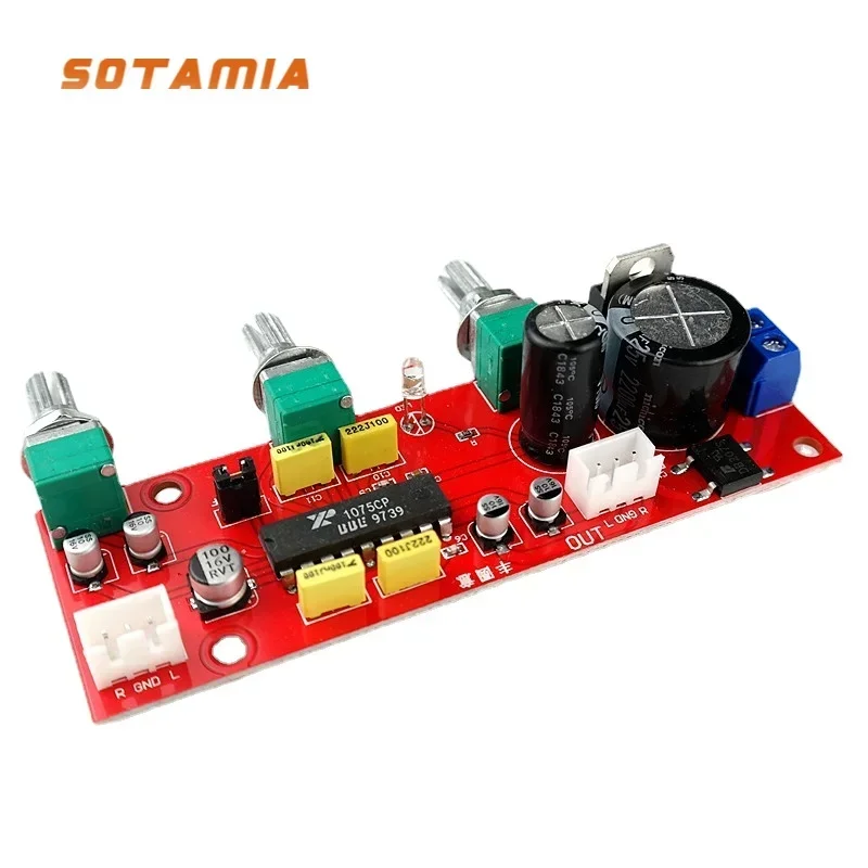 SOTAMIA XR1075 BBE Tone Preamp Board Home Theater Preamplifier Audio Processing Exciter Improve Treble Bass For Power Amplifiers