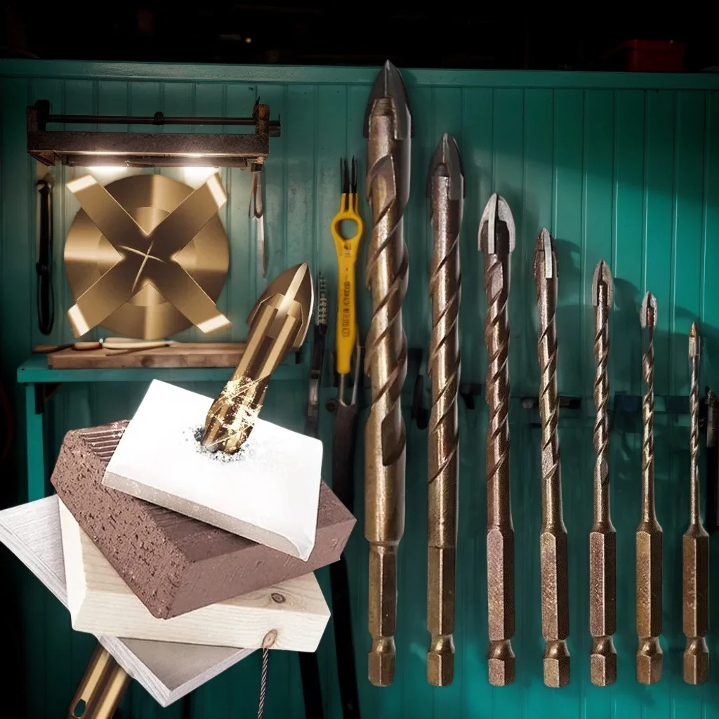 

Прочный набор крестообразных шестигранных сверл 3–12 мм — для стекла, керамики, бетона и кирпича (набор инструментов для открытия отверстий из твердого сплава)