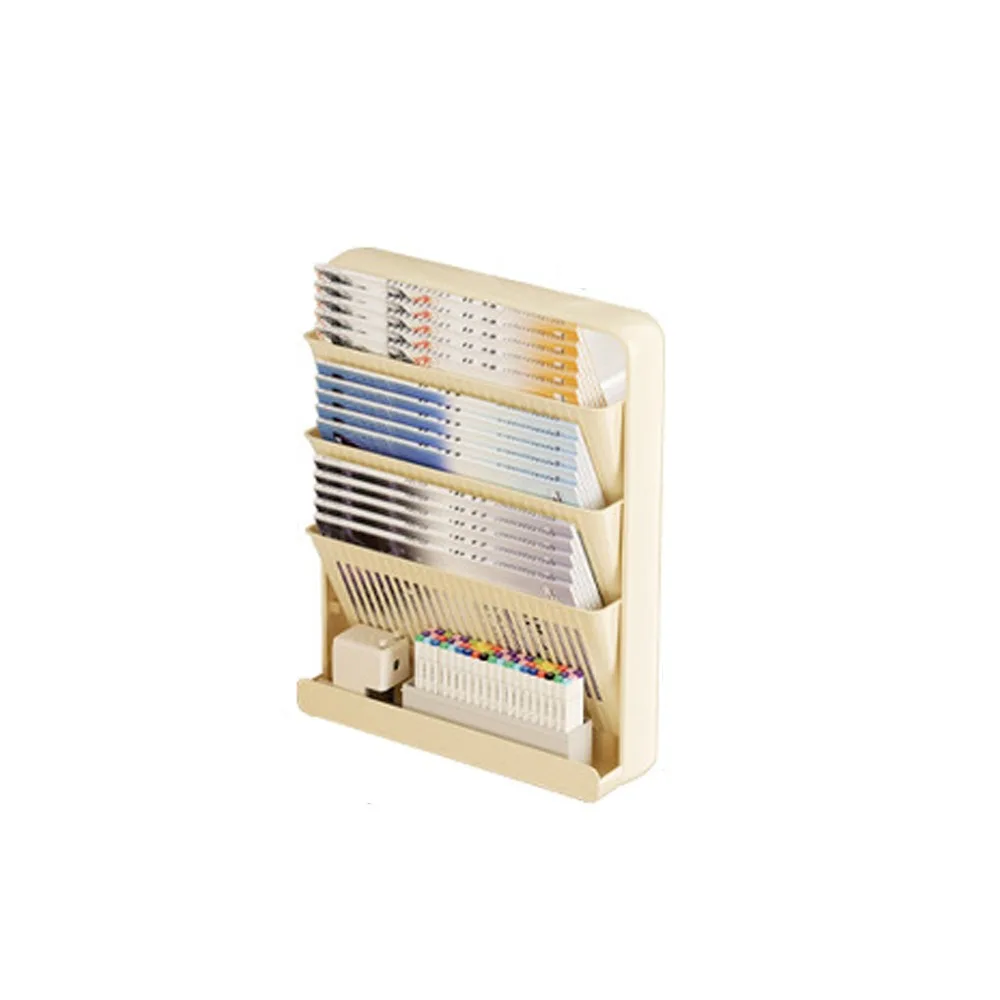 

3/5 Layer Structure Study Desk Organizer Removable Space-Saving Large Capacity Bookshelf Multi-Layer Floor-Standing