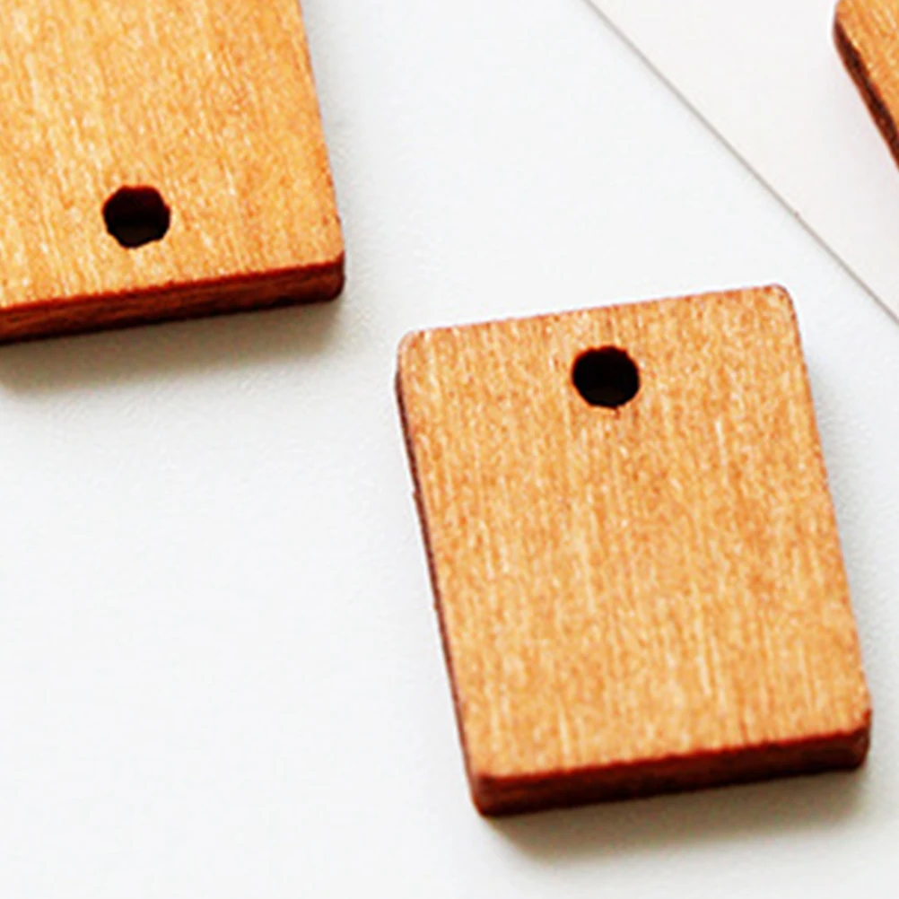 

20 Pcs Earring Accessories Jewelry Accessory Pendants Necklaces Long Wooden