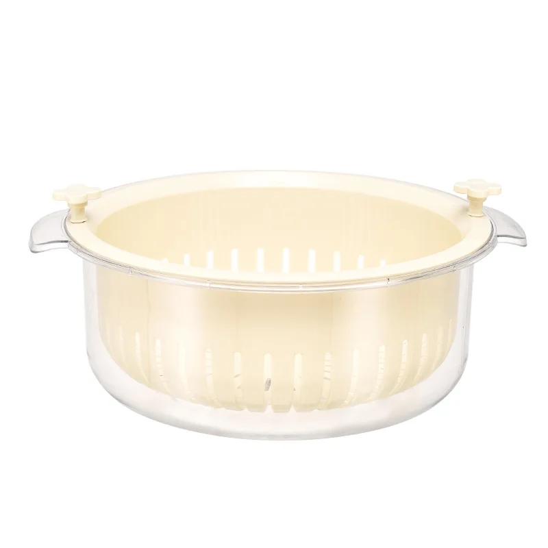 

creativity, household multi-functional double layer, filter basket vegetables and fruits, cleaning drain storage basket