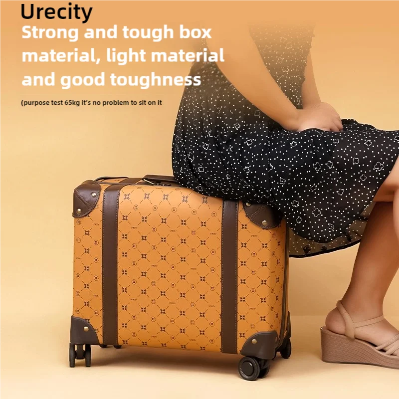 Urecity 2Pcs Luggage With Suitcase For Travel Bags Business Carry On Aluminium Pilot Case Luggage Suitcases Trolley Pilot Case