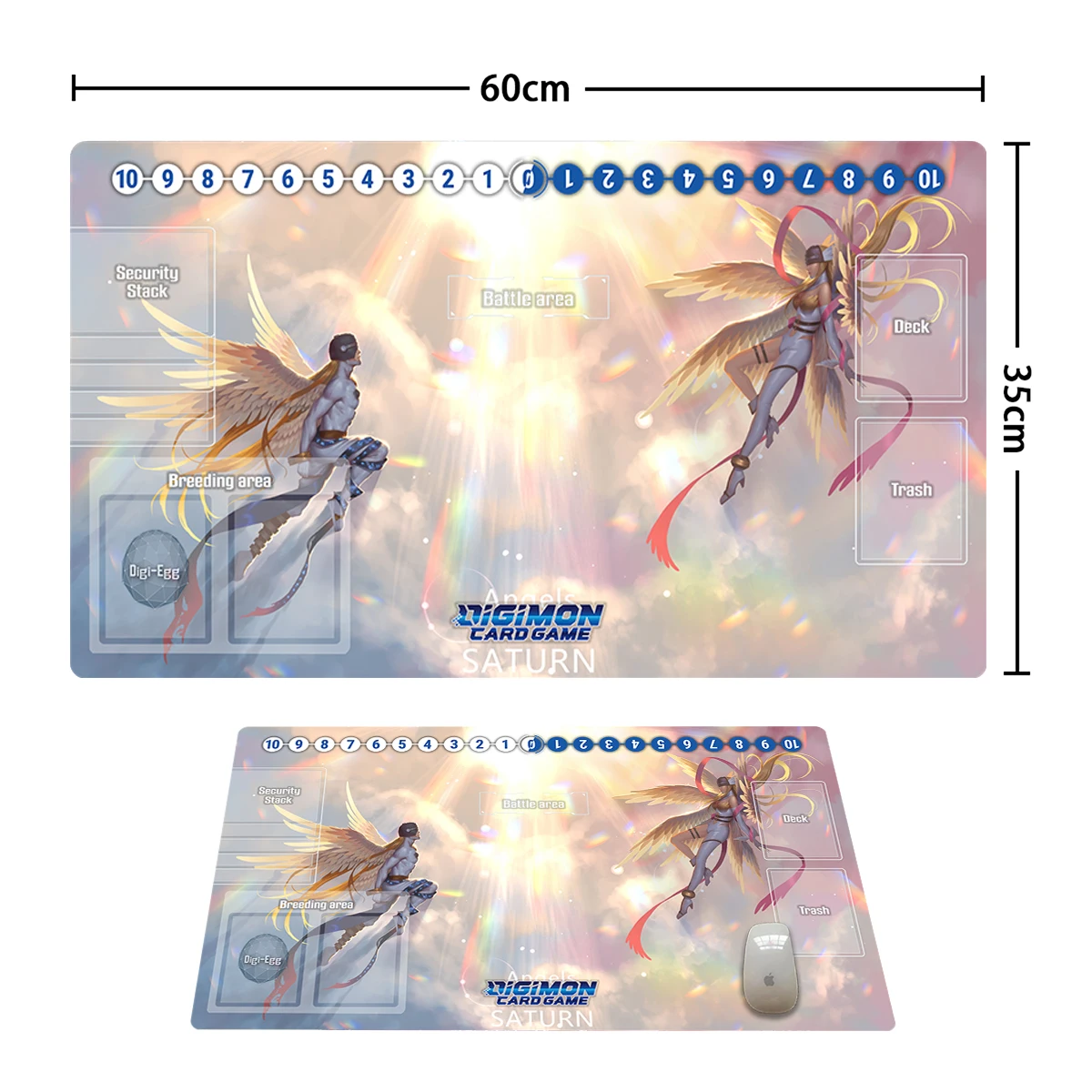 Digimon Playmat Angewomon Angemon Mat Board Game Duel Mat TCG CCG Trading Card  Game Mat Anime Mouse Pad Rubber & Free Bag - AliExpress 7