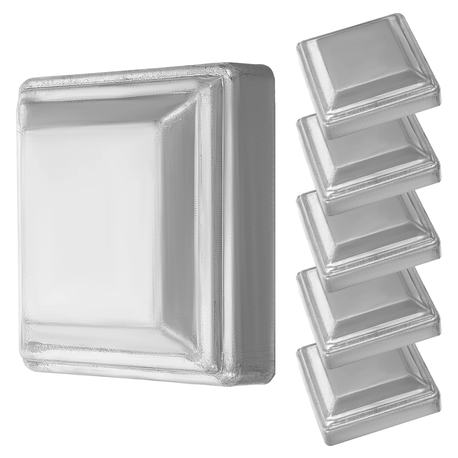 

6pcs Square 80x80 Fence Post Post Cover Caps Guardrail Caps Iron Cover Guardrail Parts Durable Metal Accessories
