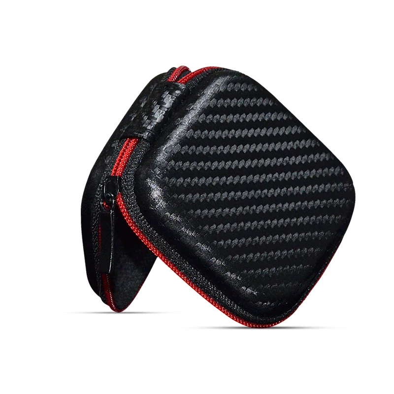 Custodia per portabilità quadrata originale KZ Borsa per auricolari cablata Auricolari per telefoni cellulari comuni Mini scatola per cuffie portatili Microfono