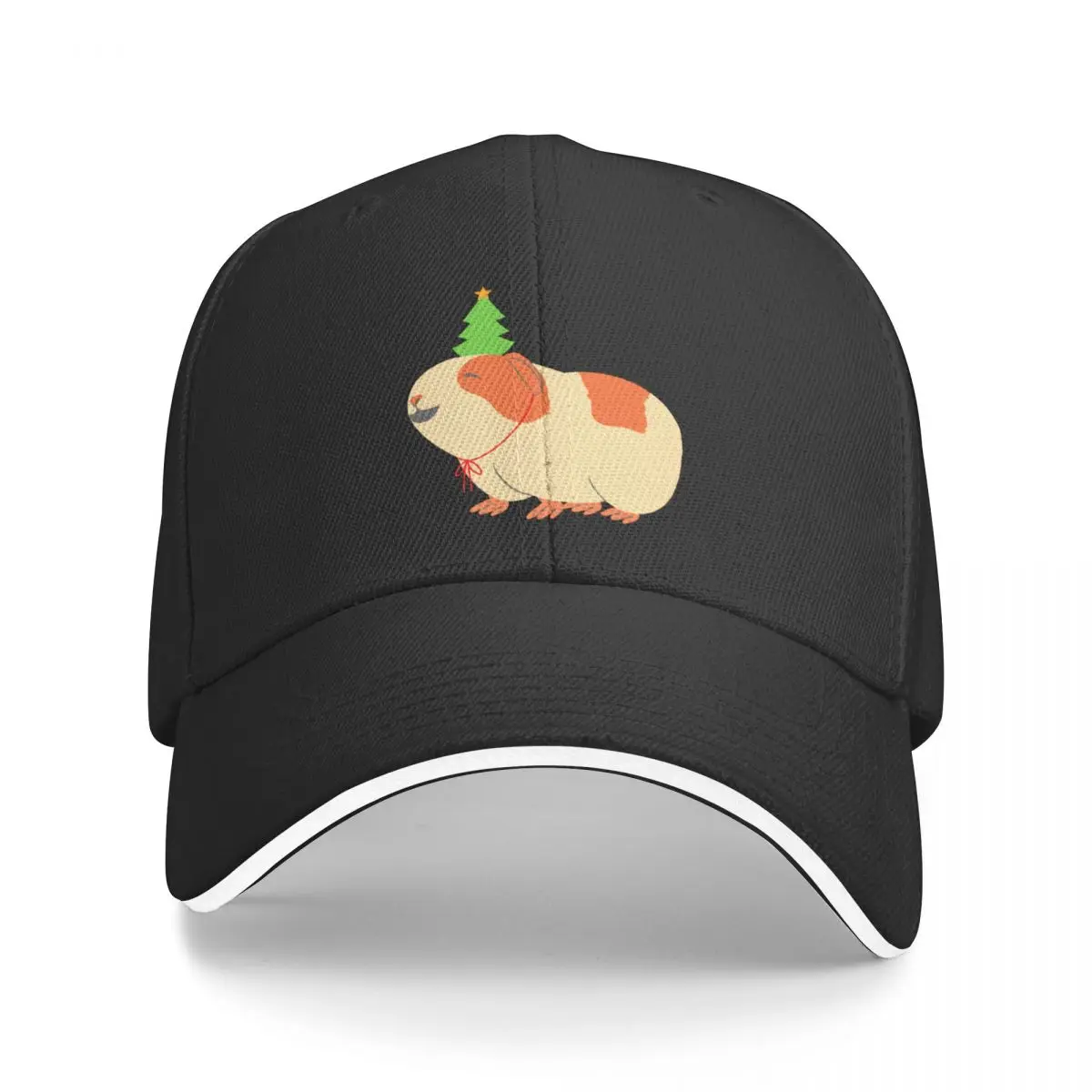 

Merry Pigmas Guinea Pig XmasCap Baseball Cap Gentleman Hat Hat Baseball Cap Sun Cap Men's Women's