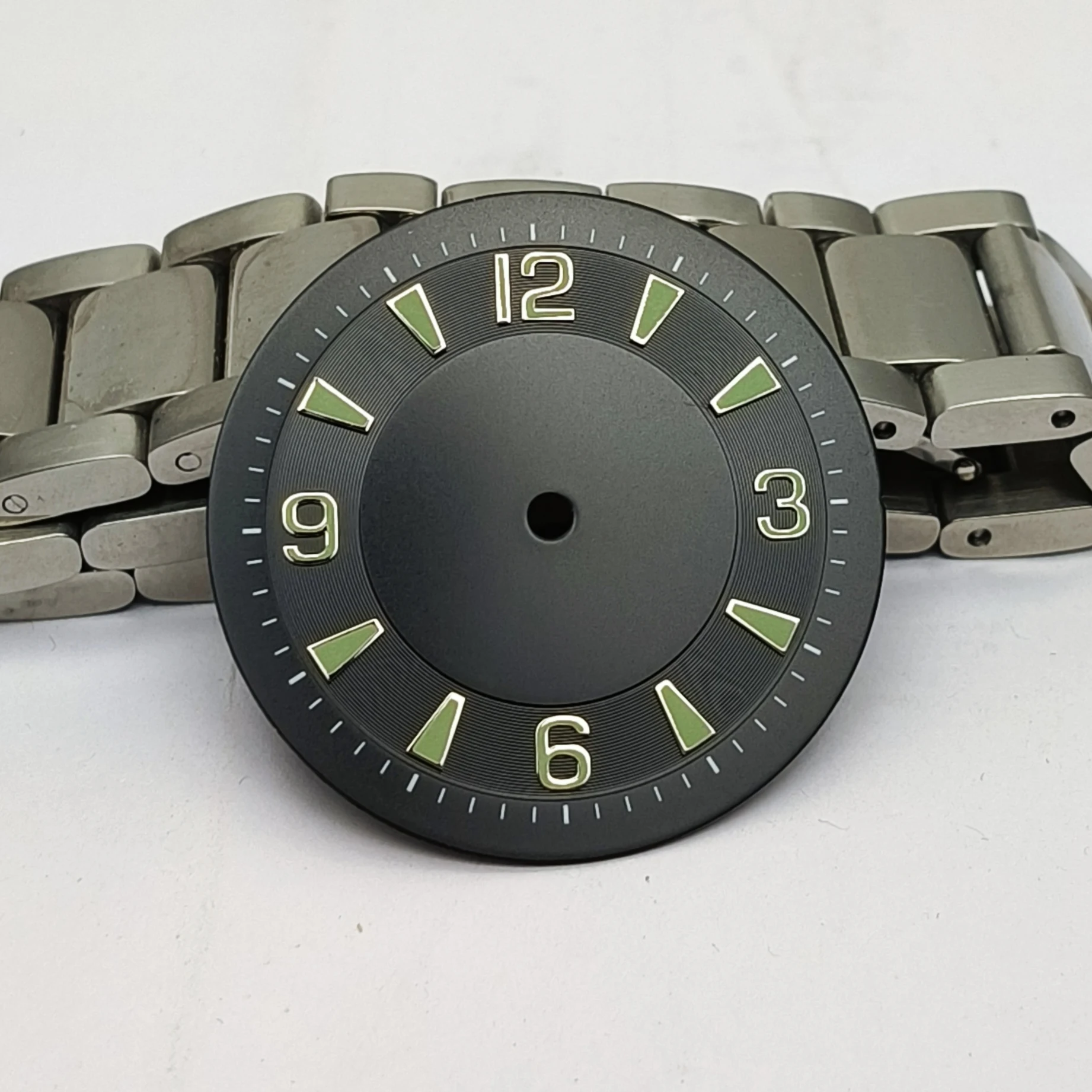 Watch Part 33.5MM Green Luminous Dial Fit Miyota8215 Eta2836 eta2824 eta2892 pt5000 Automatic Movement