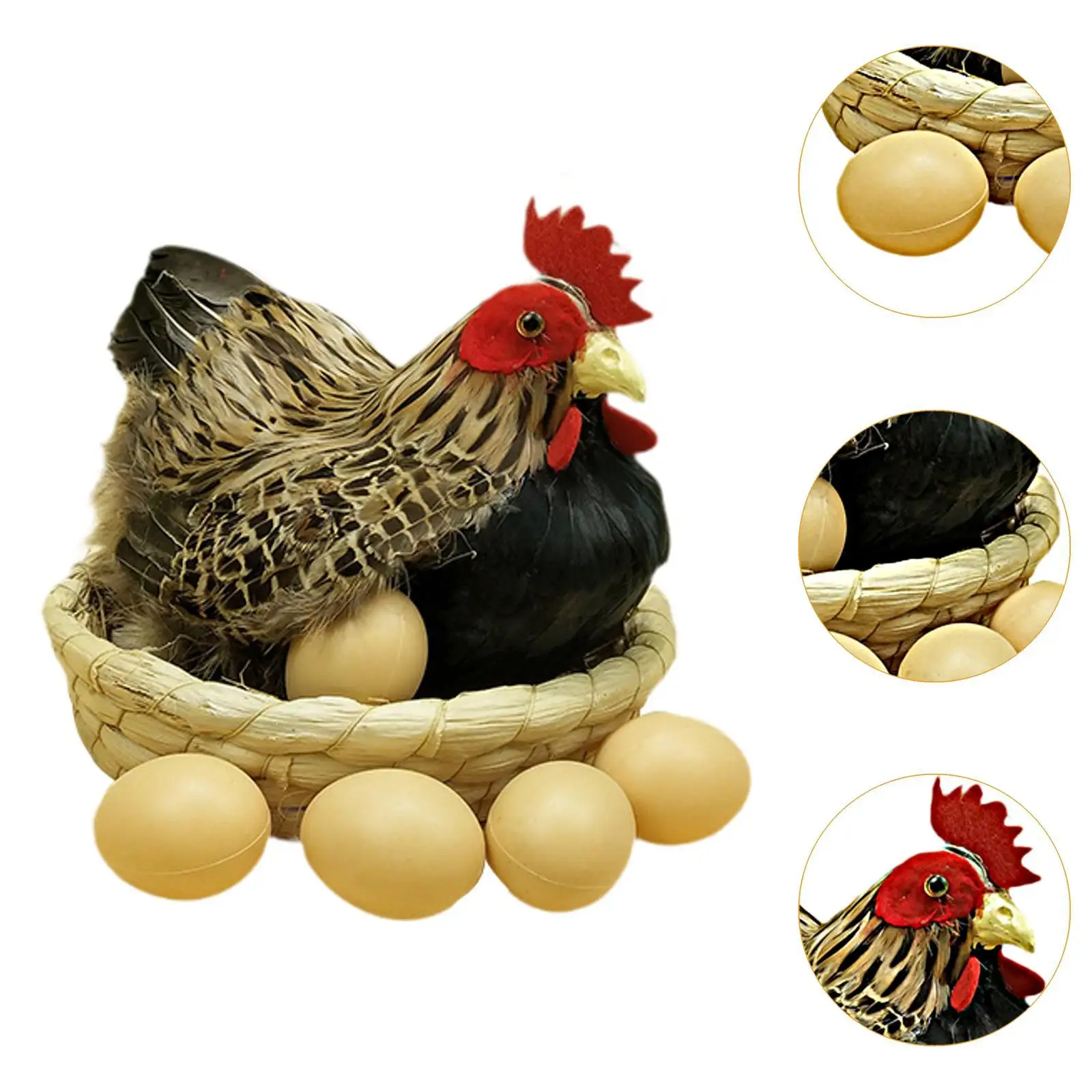 Simulatie Kip Model Ornament Tuinbeeld Micro Landschap Decor Kip