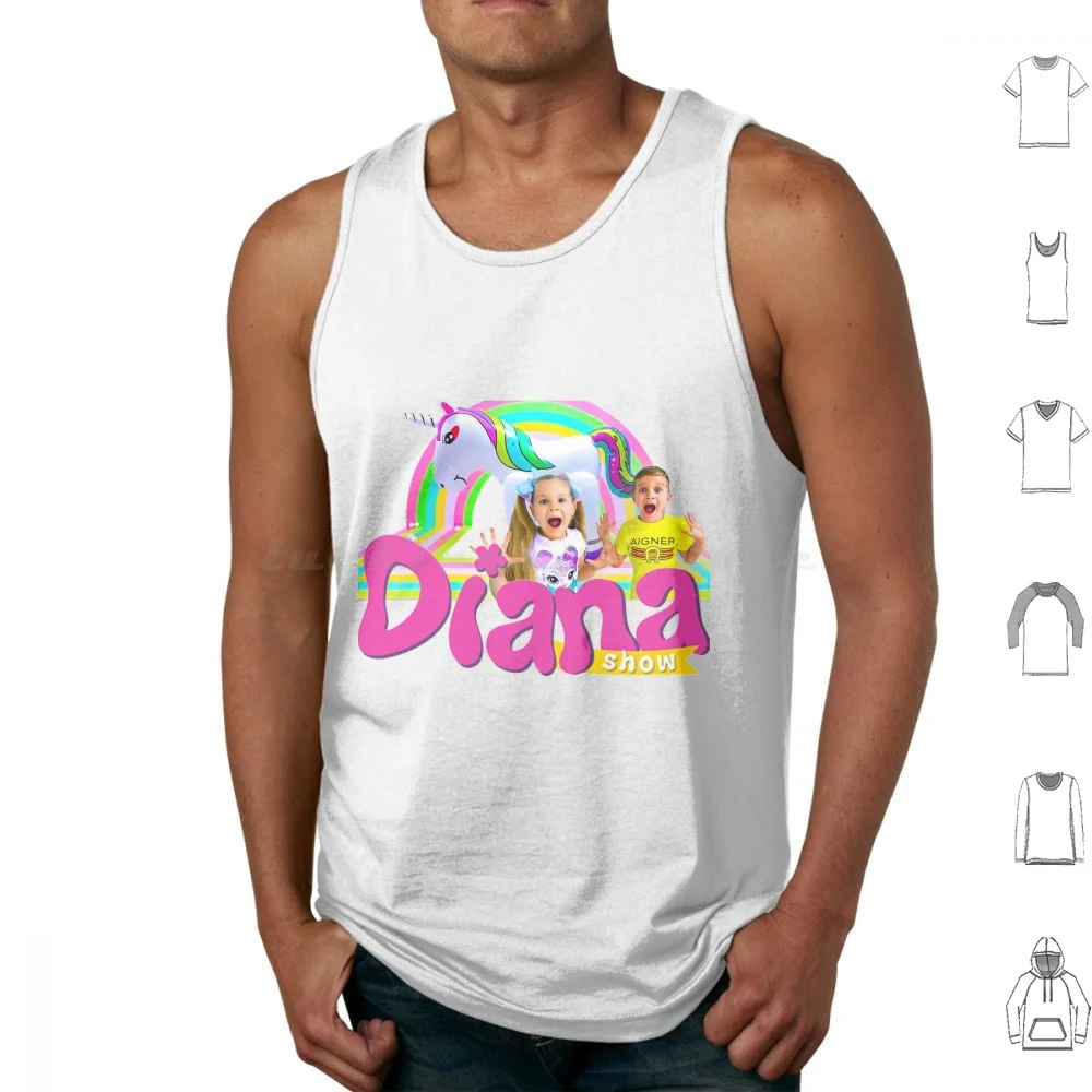 The Kids Diana Show Tank Tops Vest Sleeveless Kids Diana Show Kids Youtube Diana Children Youtuber Stream Peelt Diana