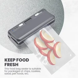 Mini Plastic Bag Sealer Heat Bag Sealing Machine Portable Rechargeable Handheld Vacuum  Food Sealer Bag Mini Snack Sealer