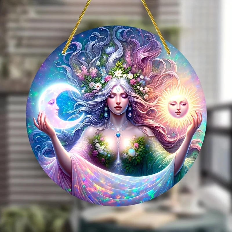 Mother Earth Gaia Sun Catcher - 8X8