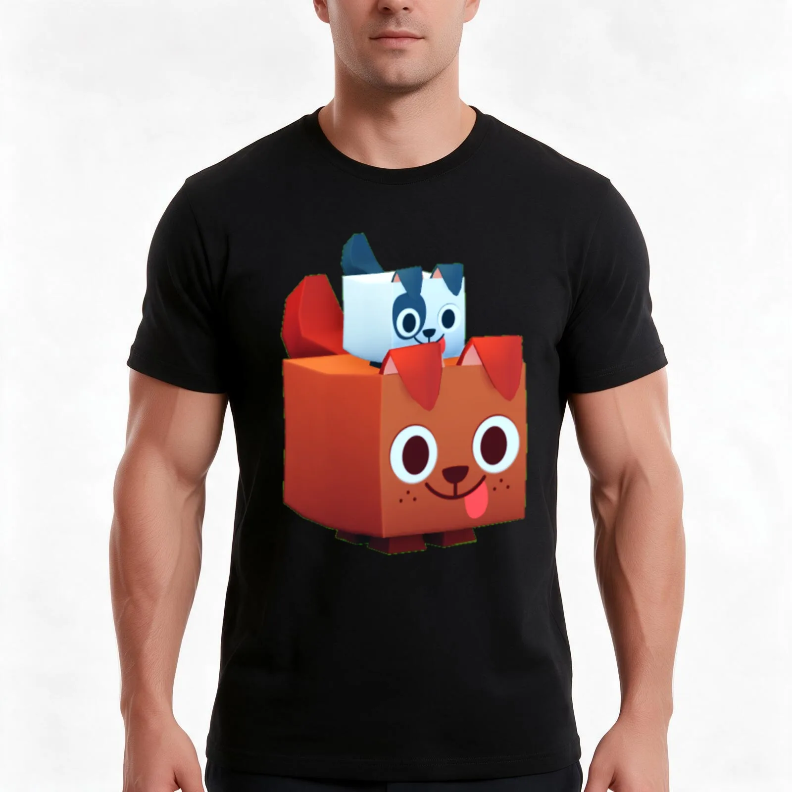 pet simulator x T-Shirt Summer Casual Cotton Tee Oversized Streetwear Tops Vintage Graphic Print Loose Fit Short Sleeve